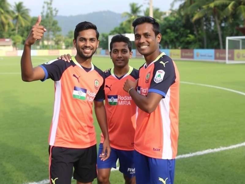 Indian Football Team Players Competing in a Professional Match Indian Football Team in Action
